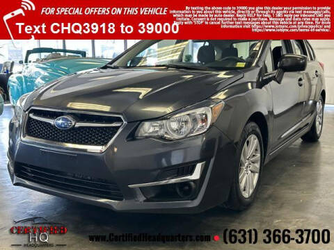 2015 Subaru Impreza for sale at CERTIFIED HEADQUARTERS in Saint James NY