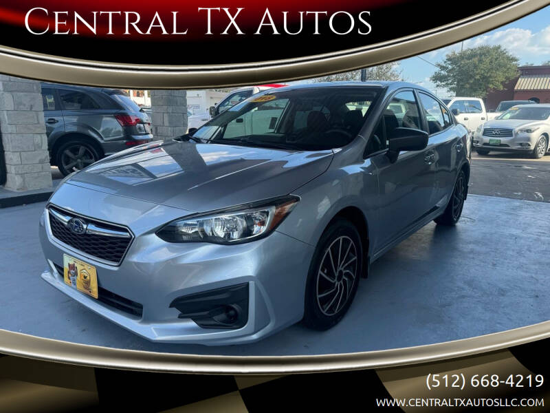 2018 Subaru Impreza for sale at Central TX Autos in Lockhart TX