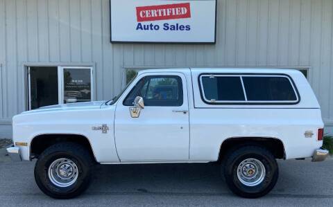 1988 Chevrolet Blazer for sale at Certified Auto Sales in Des Moines IA