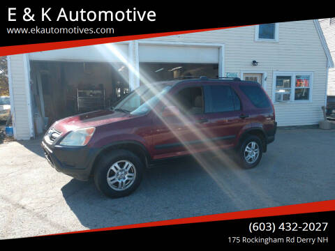 2004 Honda CR-V for sale at E & K Automotive in Derry NH