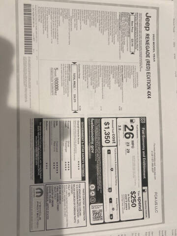 2022 Jeep Renegade for sale at Excite Auto and Cycle Sales in Columbus OH