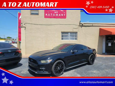2015 Ford Mustang for sale at A TO Z  AUTOMART in West Palm Beach FL