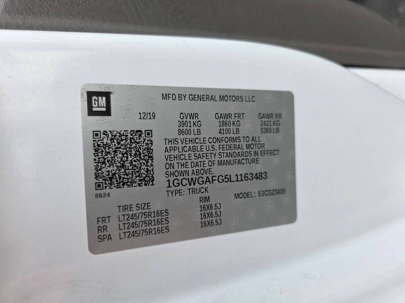 2020 Chevrolet Express 2500