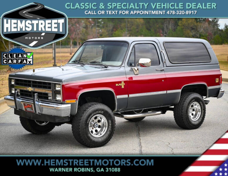 1987 Chevrolet Blazer for sale at Hemstreet Motors in Warner Robins GA