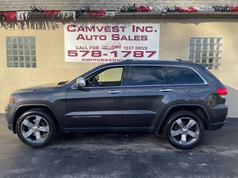 2015 Jeep Grand Cherokee for sale at Camvest Inc. Auto Sales in Depew NY