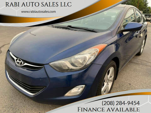 2013 Hyundai Elantra for sale at RABI AUTO SALES LLC in Garden City ID