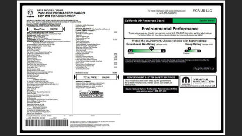 2023 RAM ProMaster 3500 159 WB