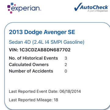 2013 Dodge Avenger SE
