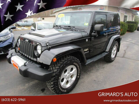 2014 Jeep Wrangler for sale at Grimard's Auto in Hooksett NH