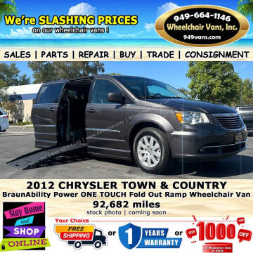 2012 Chrysler Town and Country for sale at Wheelchair Vans Inc in Laguna Hills CA