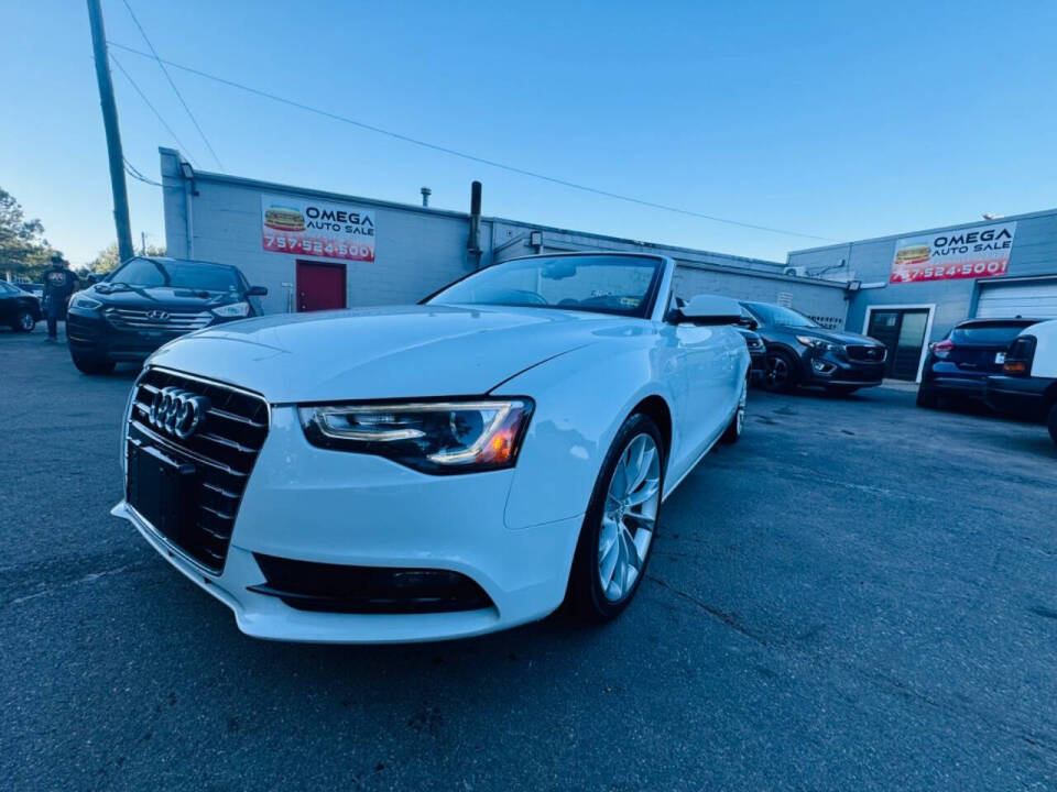 2013 Audi A5 for sale at Omega Auto Sales in Chesapeake, VA