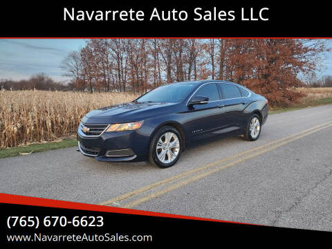 2015 Chevrolet Impala for sale at Navarrete Auto Sales LLC in Frankfort IN