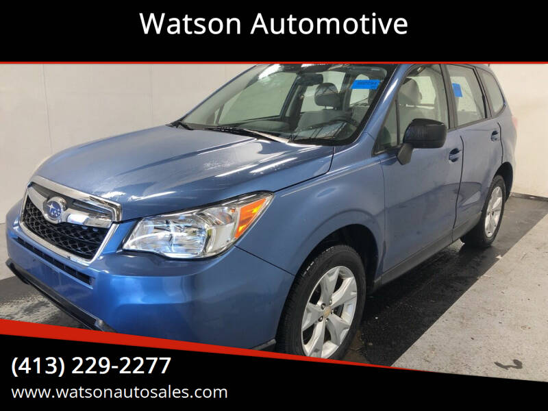 2016 Subaru Forester for sale at Watson Automotive in Sheffield MA