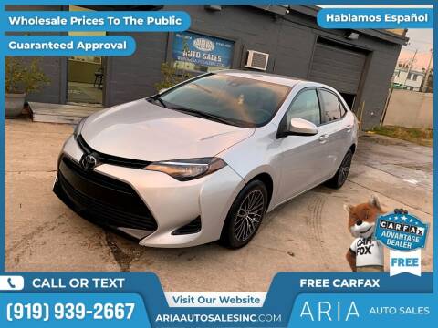 2018 Toyota Corolla for sale at ARIA AUTO SALES INC in Raleigh NC