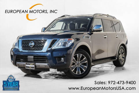 2020 Nissan Armada for sale at European Motors Inc in Plano TX