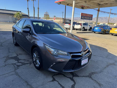 2015 Toyota Camry for sale at Salas Auto Group in Indio CA