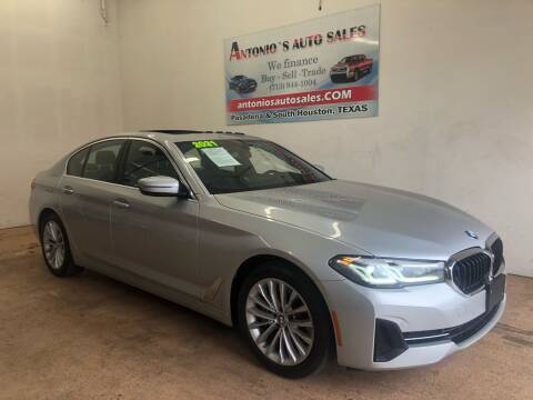 2021 BMW 5 Series for sale at Antonio's Auto Sales in South Houston TX