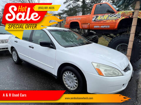 2003 Honda Accord for sale at A & R Used Cars in Clayton NJ