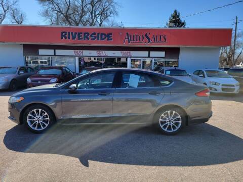 2017 Ford Fusion for sale at RIVERSIDE AUTO SALES in Sioux City IA
