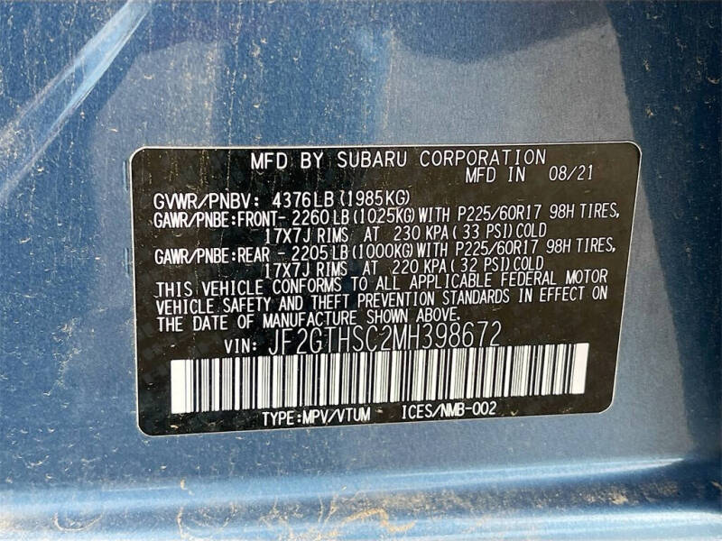 2021 Subaru Crosstrek Sport