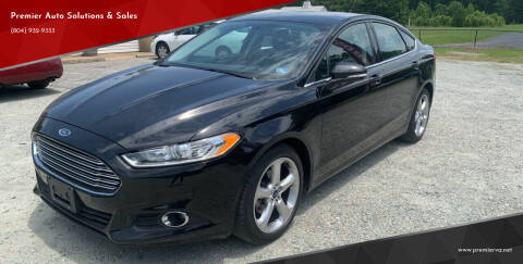 2016 Ford Fusion for sale at Premier Auto Solutions & Sales in Quinton VA
