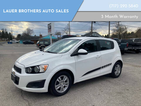 2012 Chevrolet Sonic for sale at LAUER BROTHERS AUTO SALES in Dover PA
