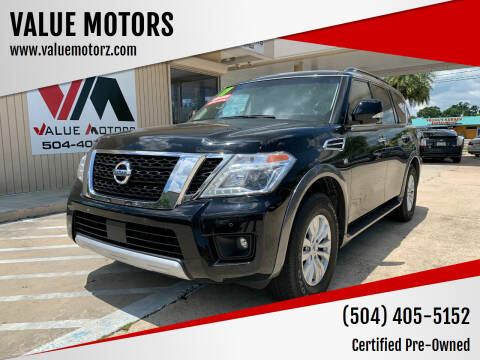 2017 Nissan Armada for sale at VALUE MOTORS in Kenner LA
