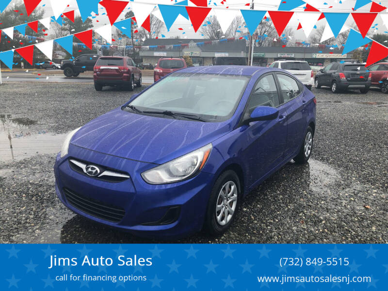 2012 Hyundai Accent for sale at Jims Auto Sales in Lakehurst NJ