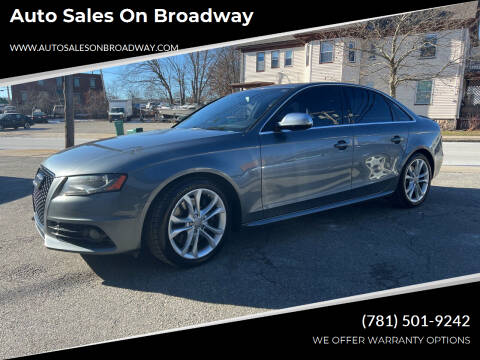 2012 Audi S4 for sale at Auto Sales on Broadway in Norwood MA