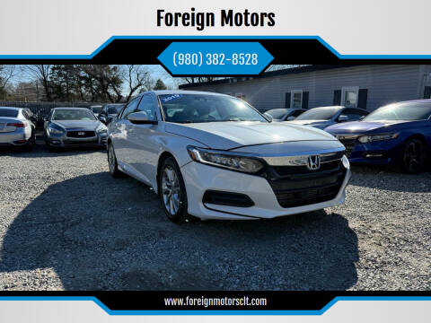 2019 Honda Accord for sale at Foreign Motors in Kannapolis NC