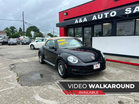2013 Volkswagen Beetle Convertible for sale at A&A Auto Sales in Fairhaven MA
