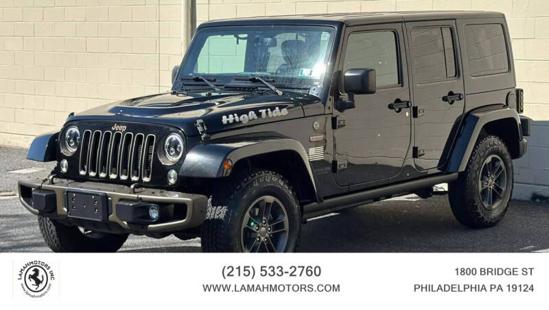 2016 Jeep Wrangler Unlimited for sale at LAMAH MOTORS INC in Philadelphia PA