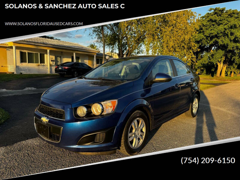 2014 Chevrolet Sonic for sale at SOLANOS & SANCHEZ AUTO SALES C in Hollywood FL