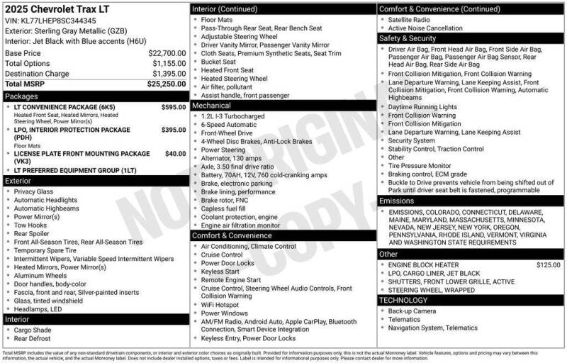 2025 Chevrolet Trax LT