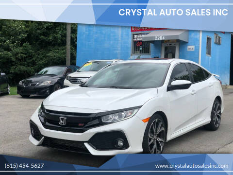 2019 Honda Civic for sale at Crystal Auto Sales Inc in Nashville TN