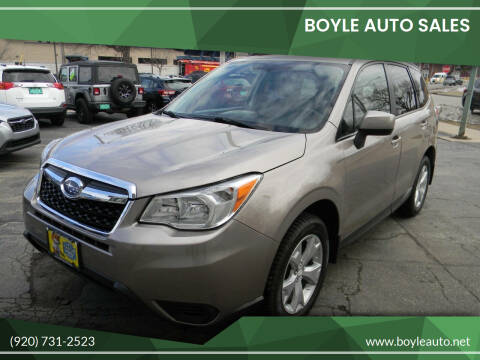 2016 Subaru Forester for sale at Boyle Auto Sales in Appleton WI