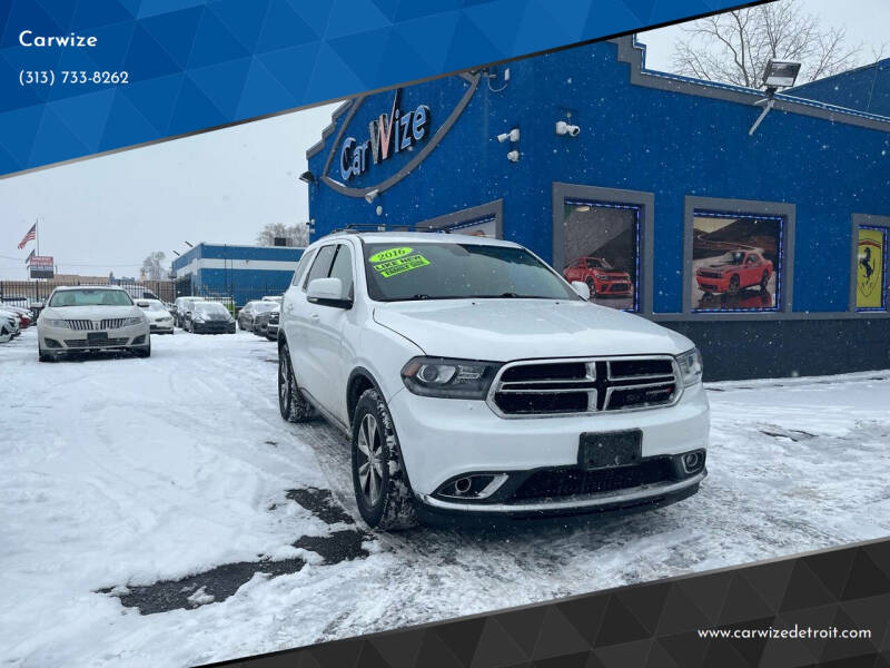 2016 Dodge Durango for sale at Carwize in Detroit MI