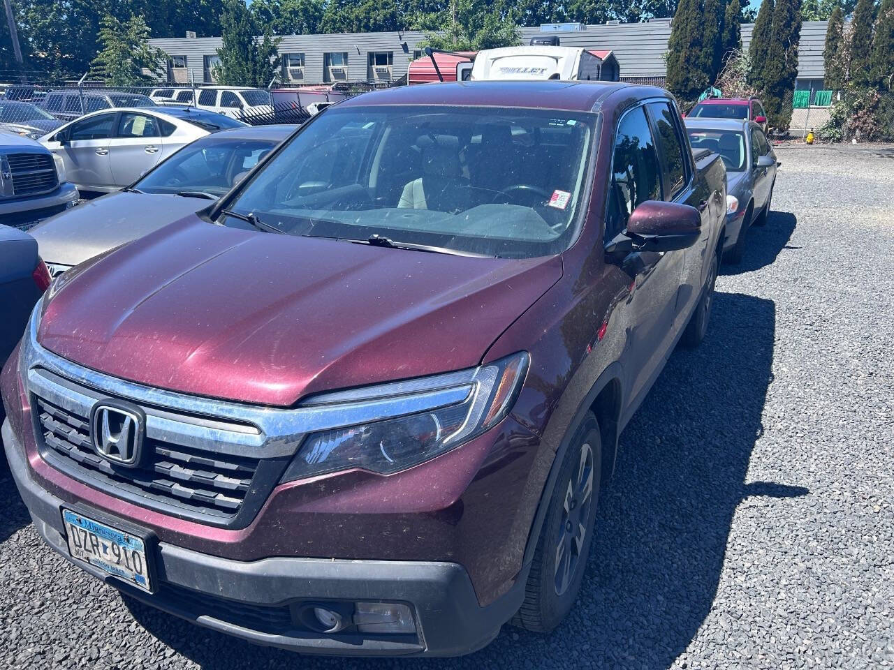 Red (Deep Scarlet Pearl) 2019 Honda Ridgeline RTL AWD Pickup Truck All-Wheel Drive 6-Speed Automatic