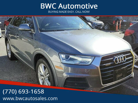 2016 Audi Q3 for sale at BWC Automotive in Kennesaw GA