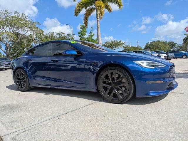 Dk. Blue 2021 Tesla Model S Plaid AWD Plaid 4dr Sedan 2