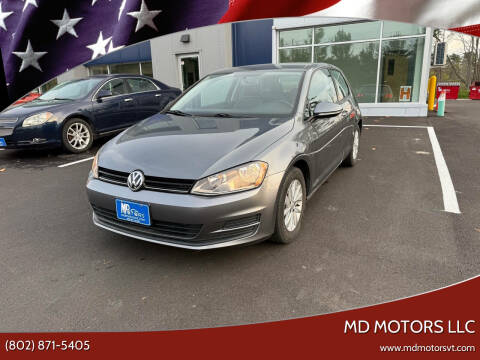 2015 Volkswagen Golf for sale at MD Motors LLC in Williston VT