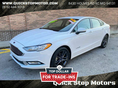 2018 Ford Fusion Hybrid for sale at Quick Stop Motors in Kansas City MO