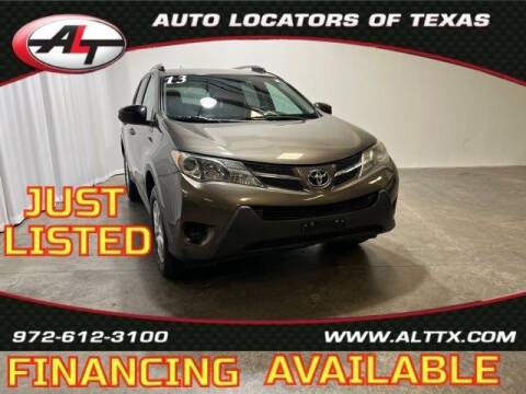 2013 Toyota RAV4 for sale at AUTO LOCATORS OF TEXAS in Plano TX