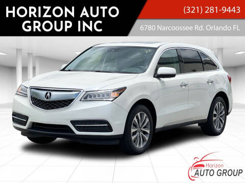 2016 Acura MDX for sale at HORIZON AUTO GROUP INC in Orlando FL