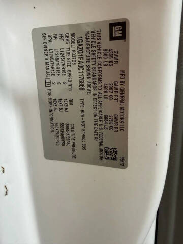 2012 Chevrolet Express LT 3500