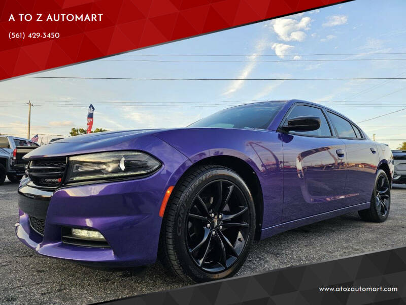 2018 Dodge Charger for sale at A TO Z  AUTOMART - A TO Z AUTOMART in West Palm Beach FL