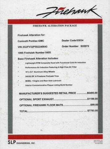 1995 Pontiac Firebird