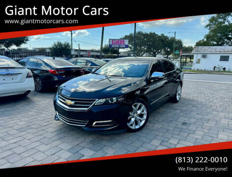 2018 Chevrolet Impala for sale at Giant Motor Cars in Tampa FL