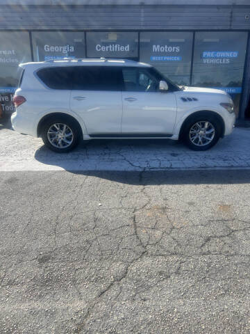 2012 Infiniti QX56 for sale at Georgia Certified Motors in Stockbridge GA