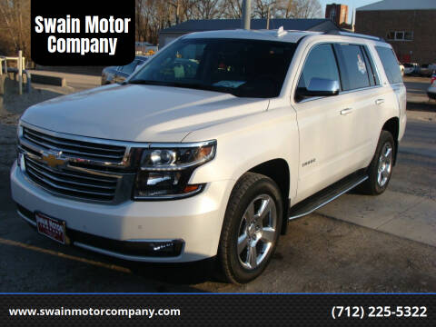 2016 Chevrolet Tahoe for sale at Swain Motor Company in Cherokee IA